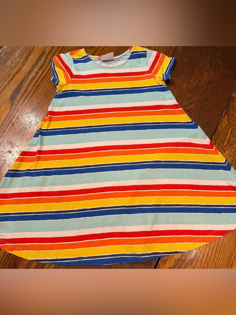 Hanna Andersson 120cm/sz 6-7 Sunny Days Get Aways Multi/Stripe Swing Dress